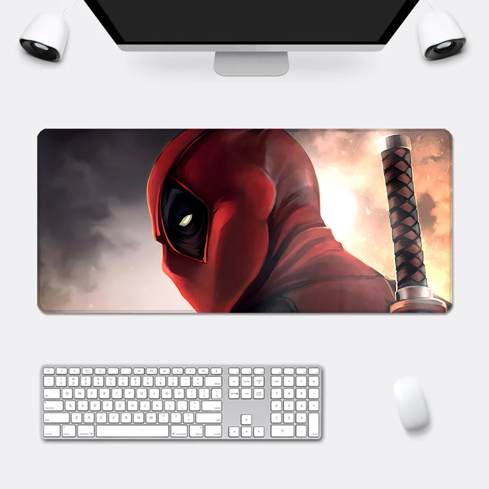 Super Hero Deadpools Mousepad HD Printing Computer Gamers Locking Edge Non-slip Mouse Pad XXL90x40cm Keyboard PC Desk Pad