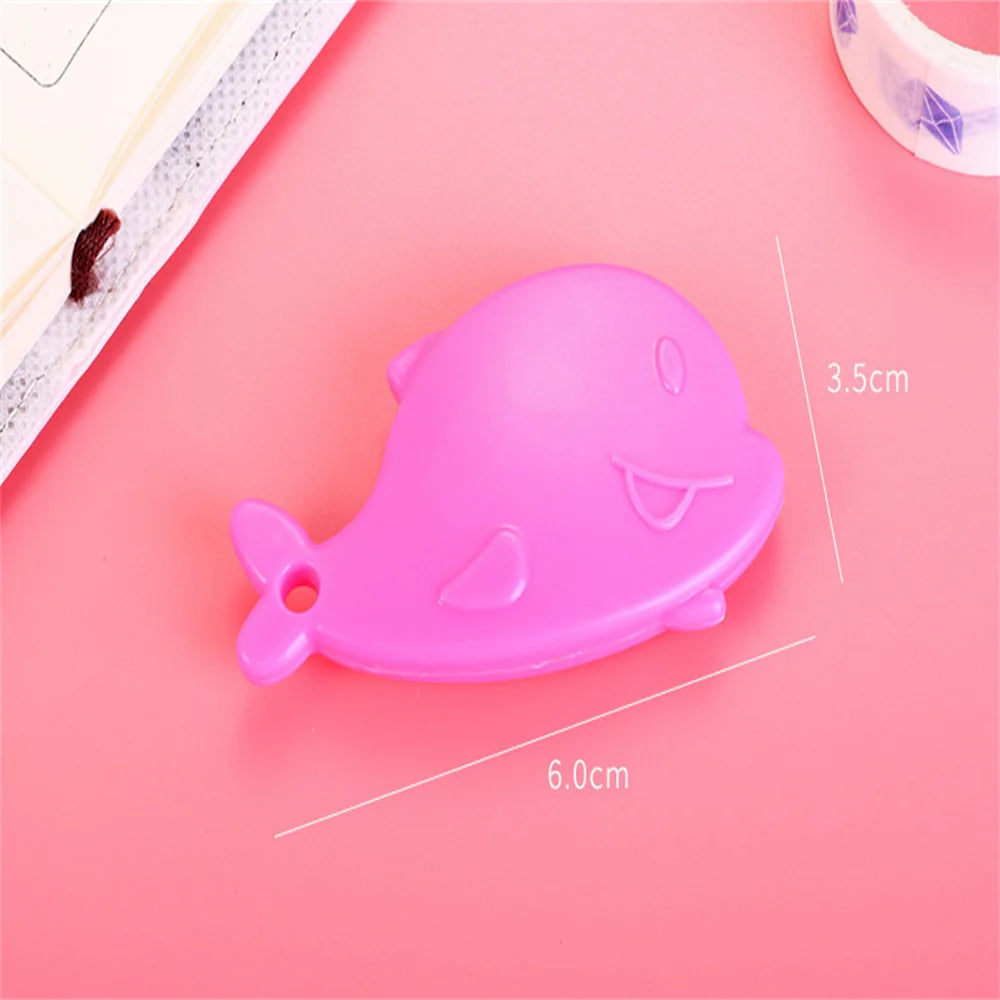 Mini Utility Knife Whale Shape Child Utility Knife Stationery Letter Opener Paper Cutter Craft Knife With Key Chain Hole