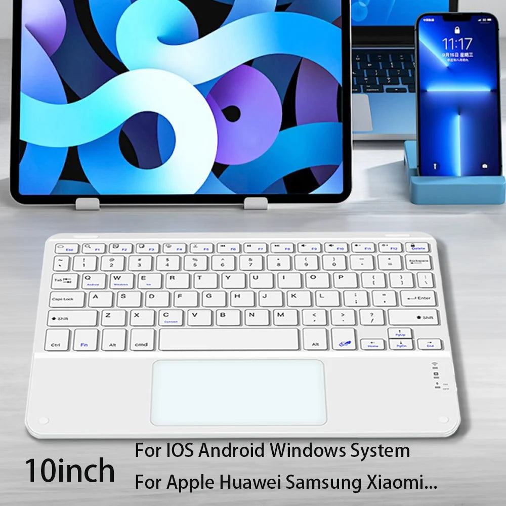 Touchpad Wireless Keyboard and Mouse Bluetooth Keyboard For iOS Android Windows Ultra Thin Protable Mini Tablet For Ipad Phone