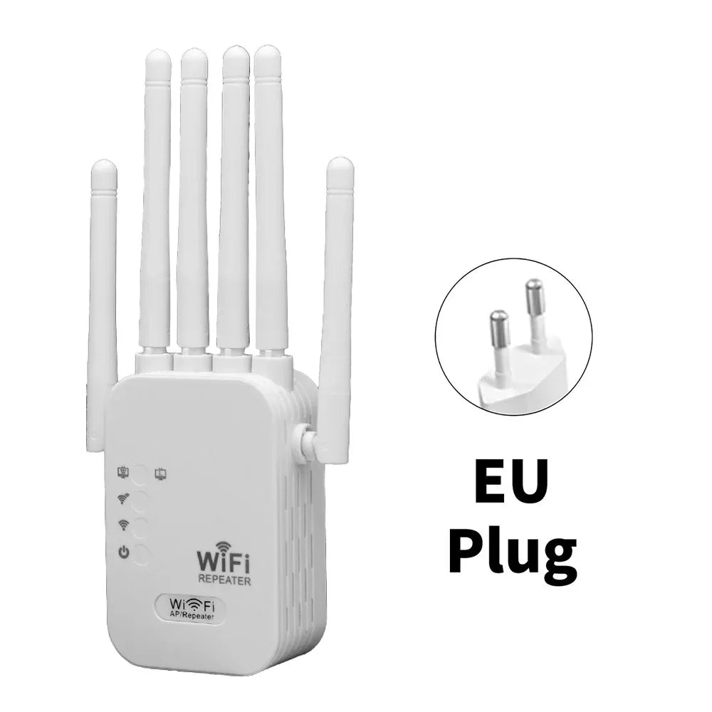 1200Mbps Wireless WiFi Repeater WIFI Range Extender WiFi Signal Booster 2.4G 5G Dual-band Network 802.11ac WiFi Amplifier Router