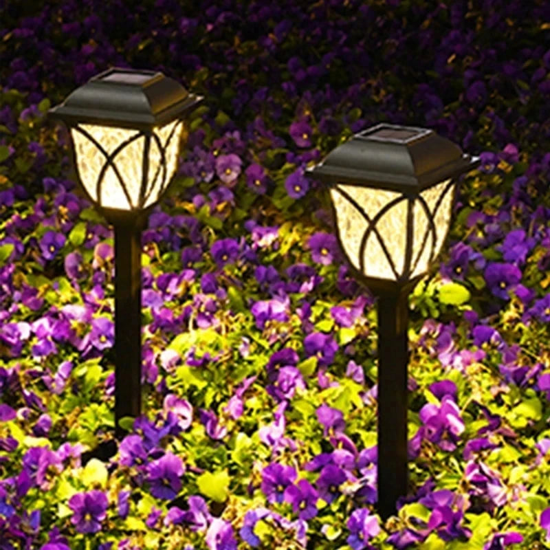 Solar garden lights outdoor home decoration yard garden lawn waterproof lawn lamp arrangement ground plug light shadow light