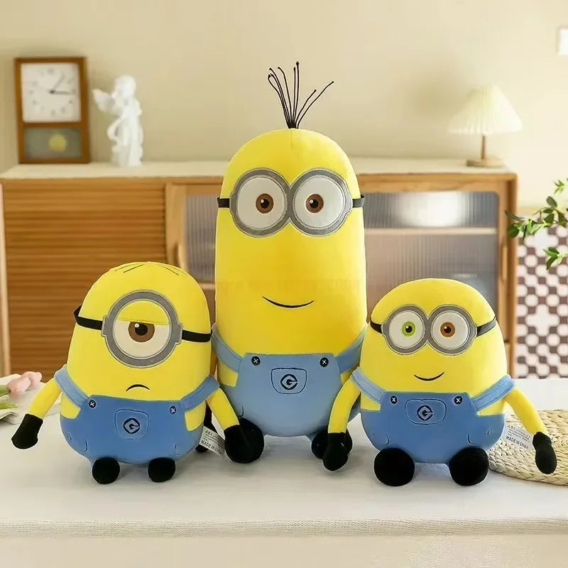 Minions Characters Yellow Plush Toys Bob Stuart In Jeans Soft Toys Dolls & Hobbies Christmas Birthday Gift