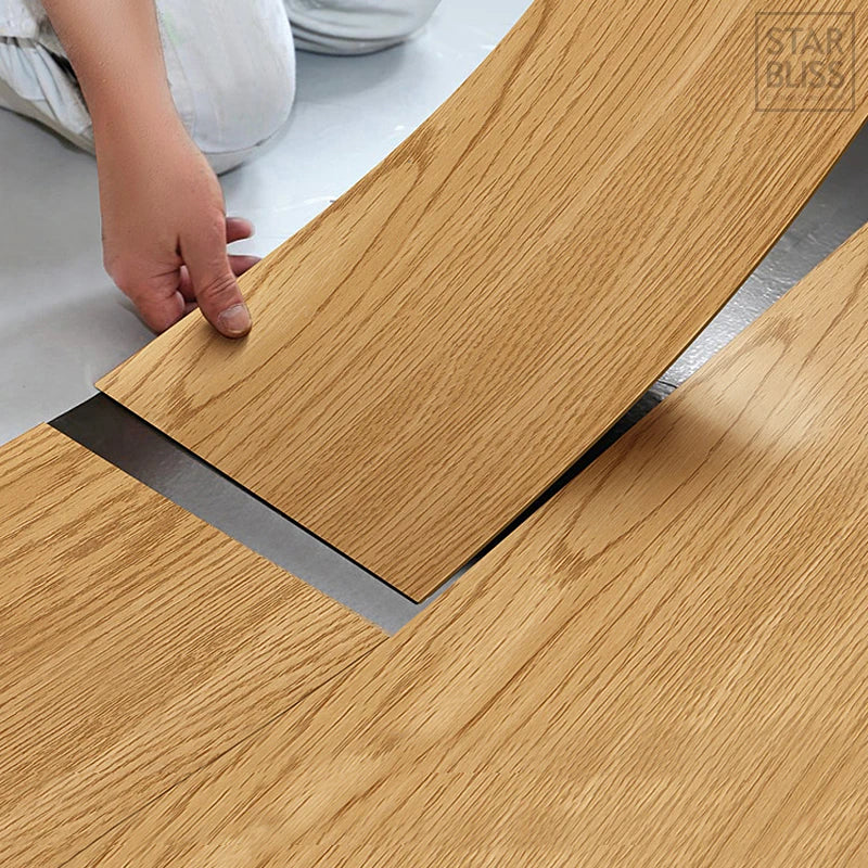 Wood Grain Floor Sticker XPE Foam 3d Wall Sticker Waterproof Self-adhesive for Living room