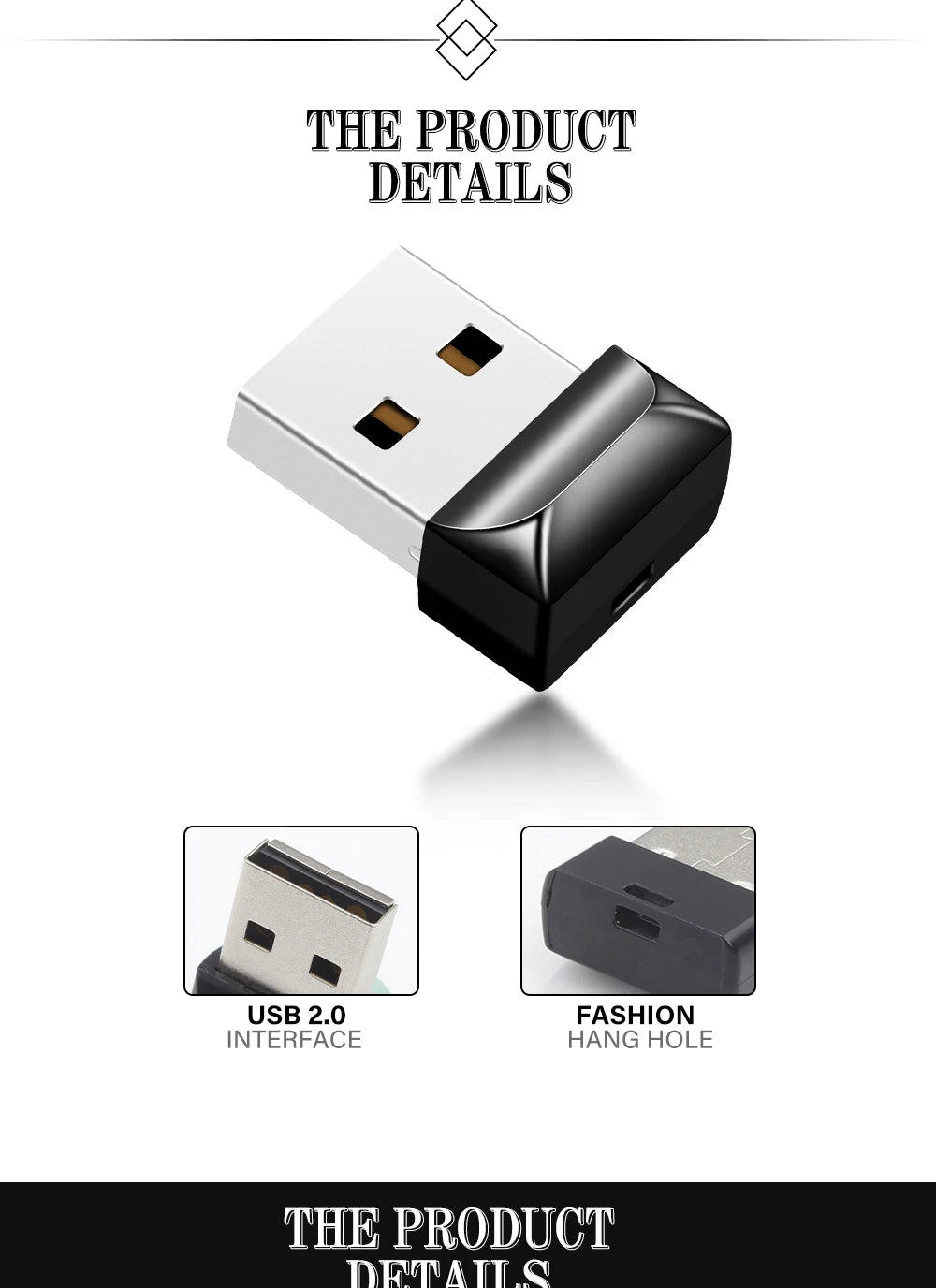 Ultra Mini Metal USB 2.0 Flash Drive 128GB Black Pen Drive 64GB High Speed Memory Stick Red Free Keychain Business Gift Pendant