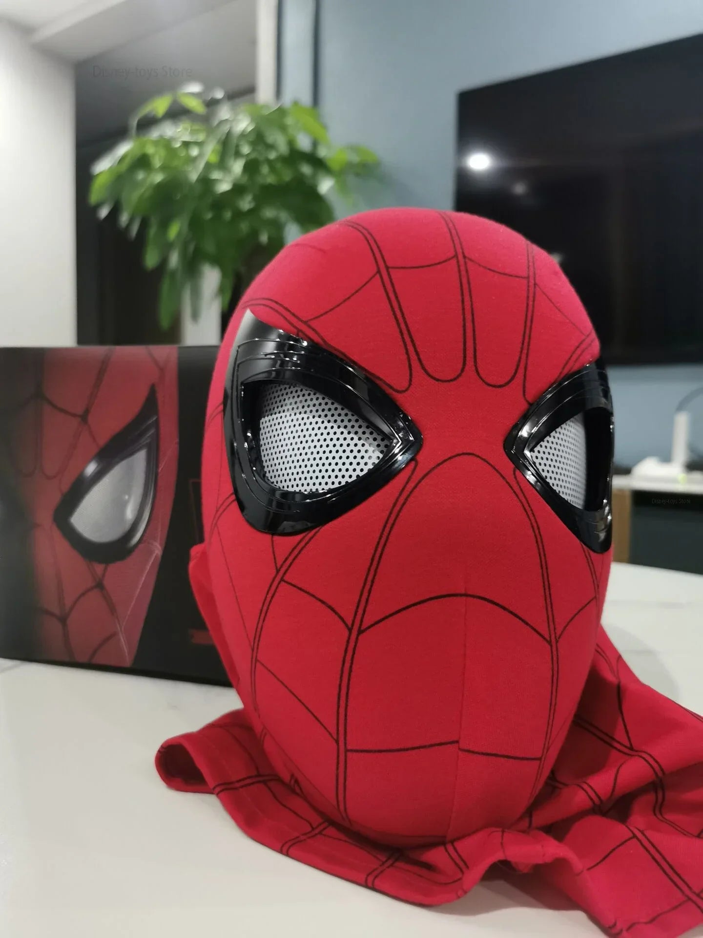 New Spider man no Way Home Spider Man Mask Luxury Helmet Rechargeable Remote Eyes Movable Mask Cosplay Decoration Toys