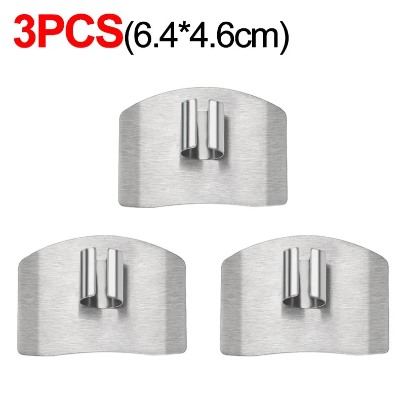 3/1pcs Stainless Steel Finger Guard Cutting Shiel Adjustable Vegetable Cutting Thumb Guard Finger Protector Tools Kitchen Gadget