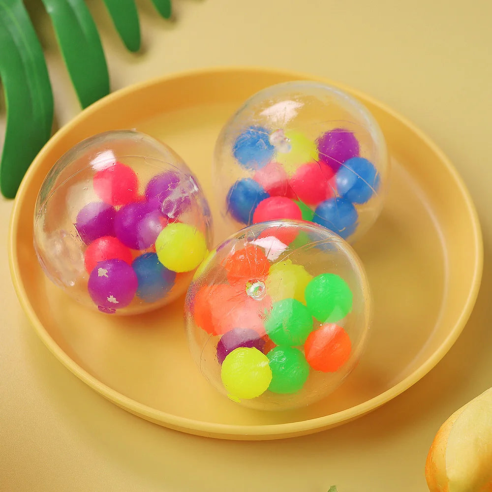 Squishy Fidget Sensory Toys Children With Autism And Anxiety Sensory Reliver Shrink Tube Toys for Adult Push Squeeze Pea Toys