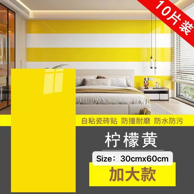 30cmx60cm Wall Stickers Thick Self Adhesive Tiles Floor Stickers Marble Bathroom Ground Waterproof Wall Sticker  PVC