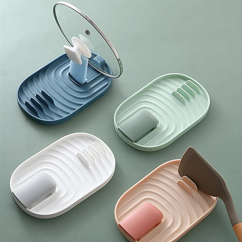 1pcs Polychrome Foldable Nordic Style Pot Holder Lid Shovel Storage Rack