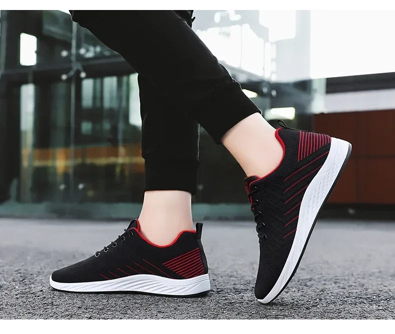 Men Breathable Sneakers Spring New Soft-soled Casual Shoes Running Shoes Man Lightweight Casual Non-Slip Shoes Zapatillas Hombre