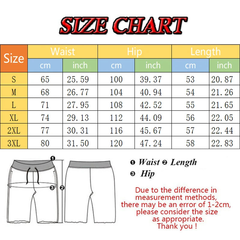 Men’s Cargo Shorts Fashion Casual Jogging Loose Shorts Summer Shorts Comfortable and Breathable