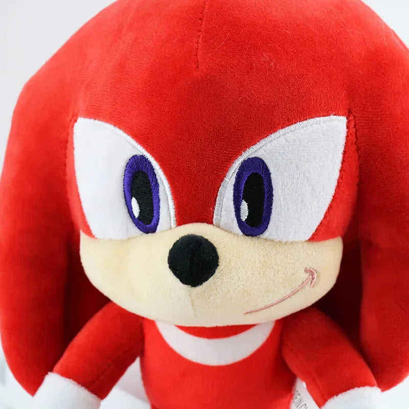 30CM Super Sonic Plush Toy  The Hedgehog Amy Rose Knuckles Tails Cute Cartoon Soft Stuffed Doll Birthday Gift For Children