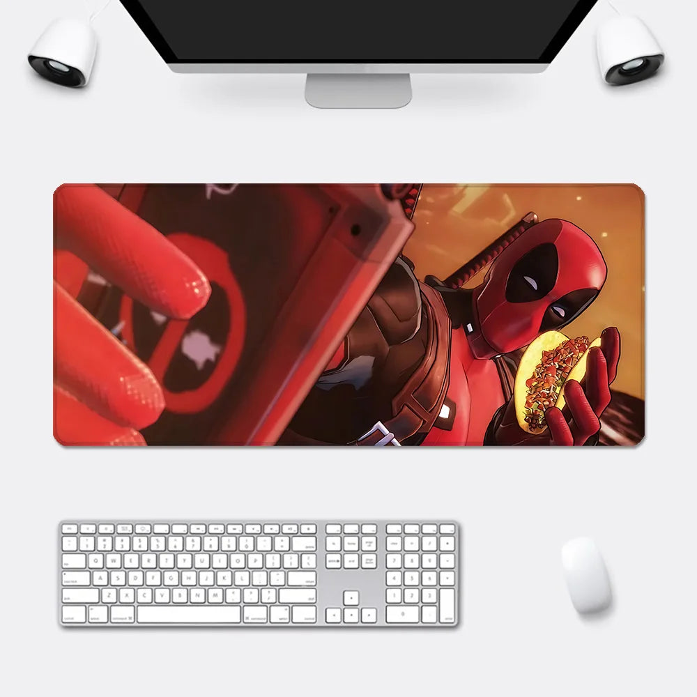 Deadpool's Mousepad HD Printing Computer Gamers Locking Edge Non-slip Mouse Pad XXL90x40cm Keyboard PC Desk Pad