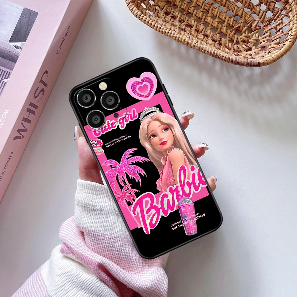 iPhone soft case Barbie Soft Case For iPhone 11 12 13 14 15 Pro Max Plus Mini