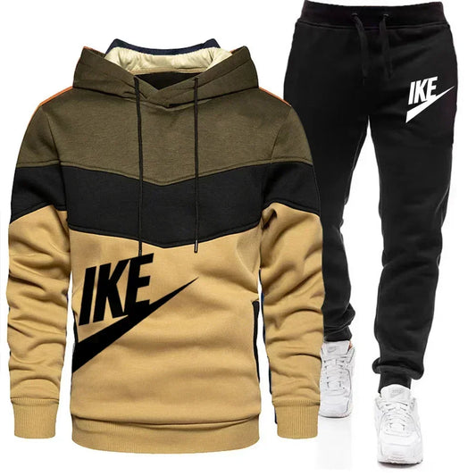 Zipper Hoodie & Pants Pieces Casual Tracksuit Male Sportswear  Clothing