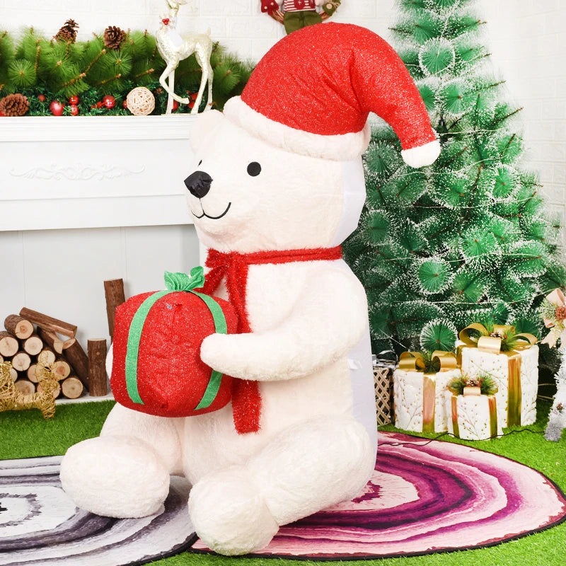 Christmas Decorations 1.8m Motorcycle Santa Claus Christmas inflatable