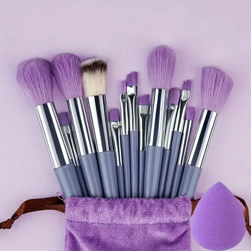 Premium Synthetic Nylon Bristle Makeup Brush Set - Soft, Gentle, and Cruelty-Free for Flawless Foundation, Blush, Powder,