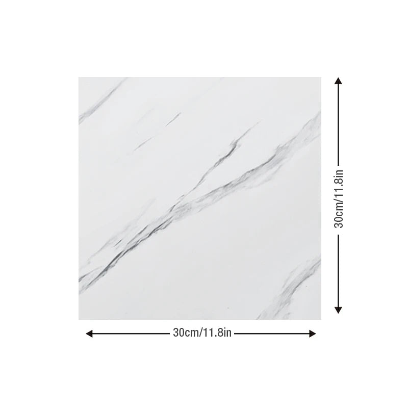 Simulated Marble Tile Floor Sticker PVC Waterproof Self-adhesive for Living room Toilet Kitchen Home Floor Decor 3d Wall sticker