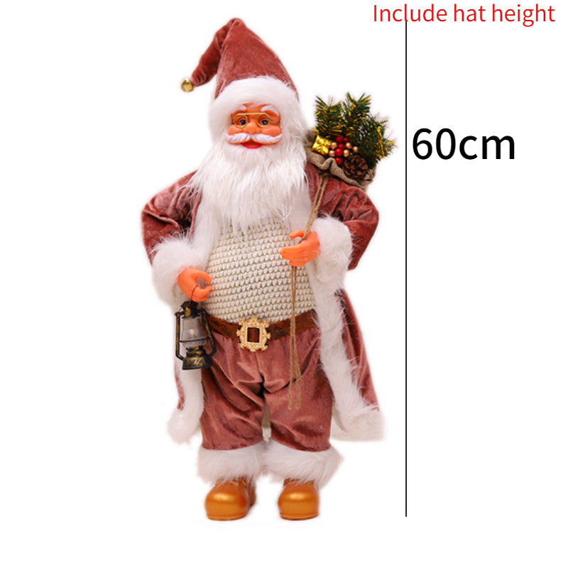 60cm Large Santa Claus Merry Christmas Decorations for Home Happy New Year Santa Claus Doll Window Decorations Home gift