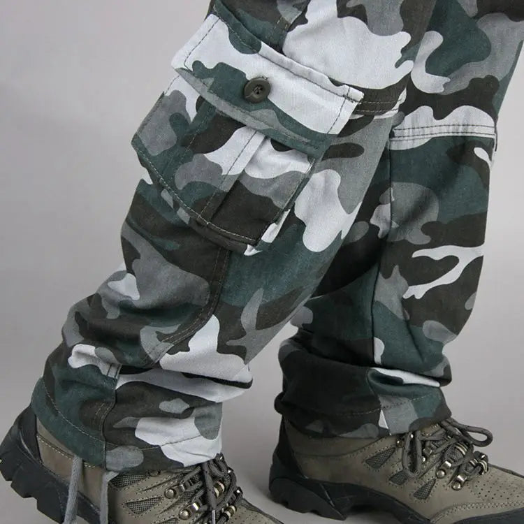 Men Cargo Pants Loose Army Tactical Pants Multi-pocket Trousers Pantalon Homme Big Size Male Military Mens Overalls