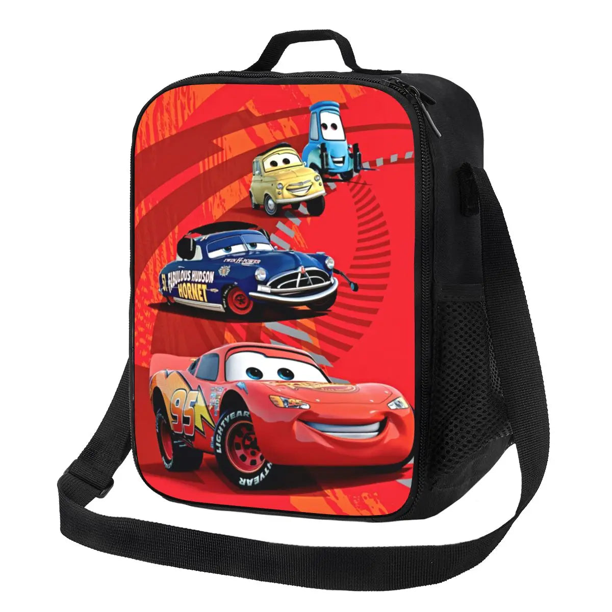 Lightning McQueen Racer Thermal Insulated Lunch Bag Women Lunch Tote for Kids School Children Storage Bento Food Box