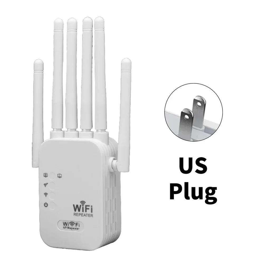 1200Mbps Wireless WiFi Repeater WIFI Range Extender WiFi Signal Booster 2.4G 5G Dual-band Network 802.11ac WiFi Amplifier Router