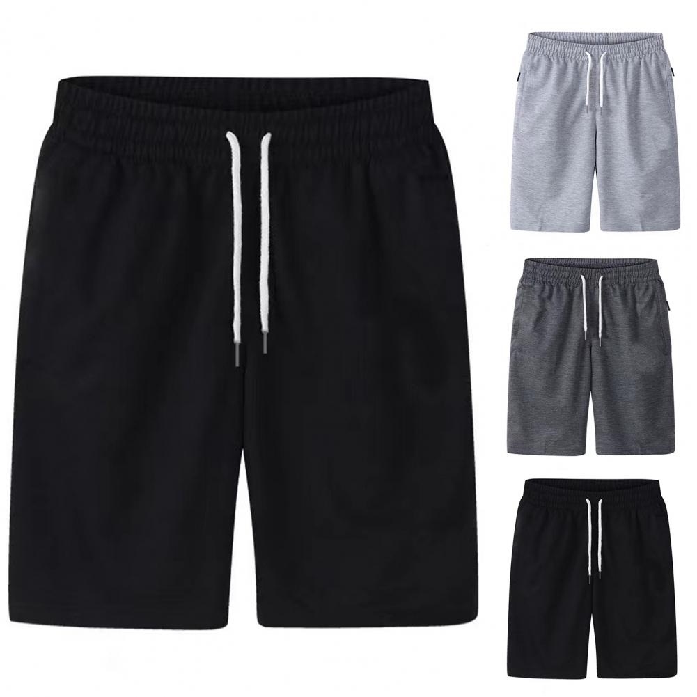 Side Zipper Pockets Men Shorts Casual Shorts Gym Fitness Baskeball Running Shorts Sport Short Pants Summer Trousers Sweat Shorts