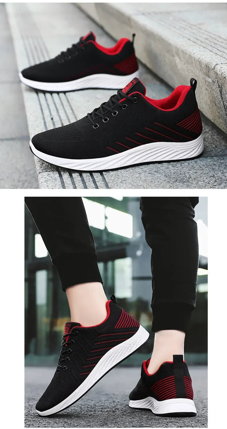 Men Breathable Sneakers Spring New Soft-soled Casual Shoes Running Shoes Man Lightweight Casual Non-Slip Shoes Zapatillas Hombre