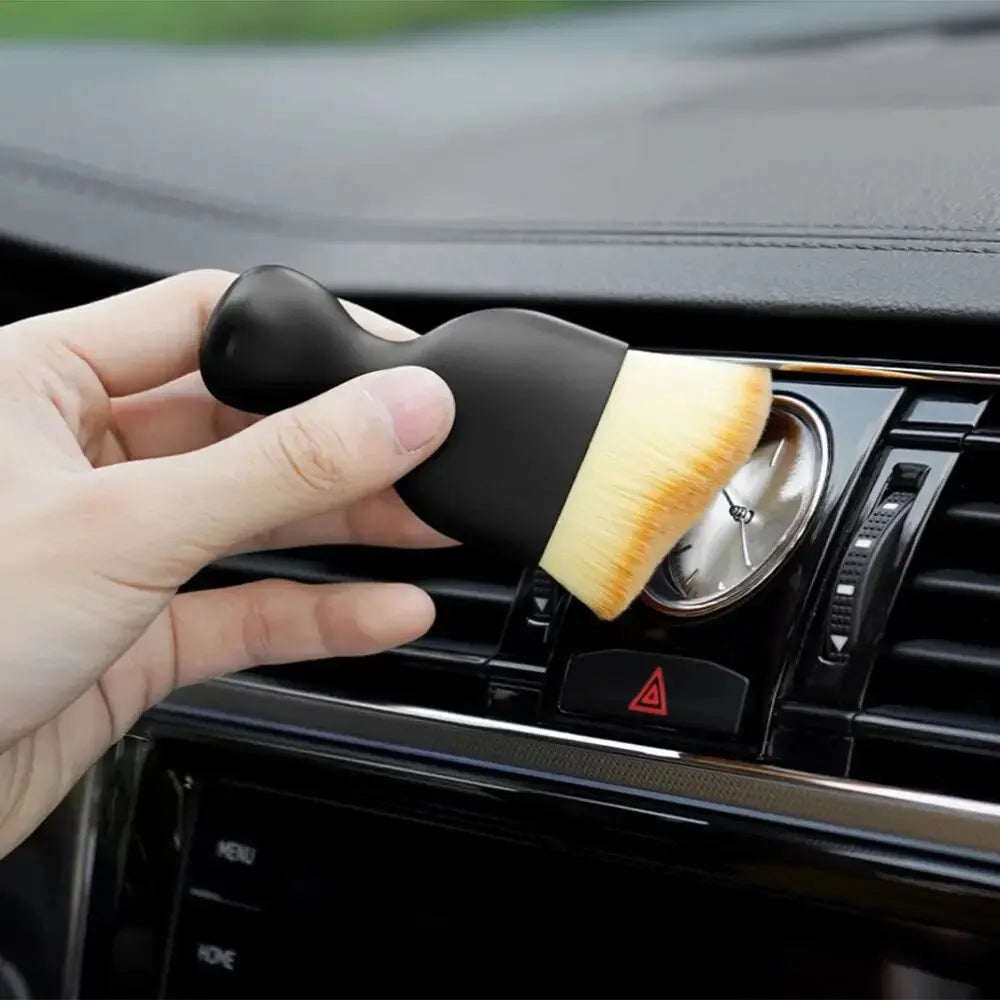 2 Pcs Car Interior Dust Sweeping Soft Brush Car Washing Tool Keyboard Gap Car Dust Brush out Trend Cleaning Brush