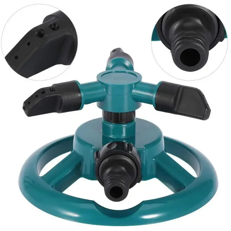 Automatic Sprinkler 360 Degree Automatic Rotating Water Spray Sprinkler Nozzle Garden Lawn Garden Watering Irrigation Supplies