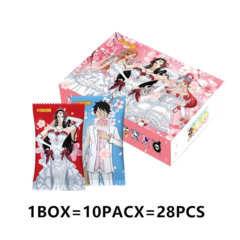 One Piece Collection Cards Rare Booster Box Pack Anime Luffy Zoro Nami Chopper TCG Child Birthday Gift Toy