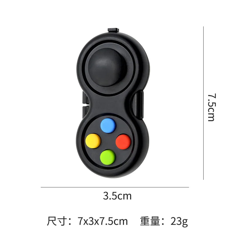 1pc Game Fidget Pad Stress Reliever Squeeze Fun Magic Desk Toy Handle Toys Stress Decompression Gift Key Mobile Phone Accessory