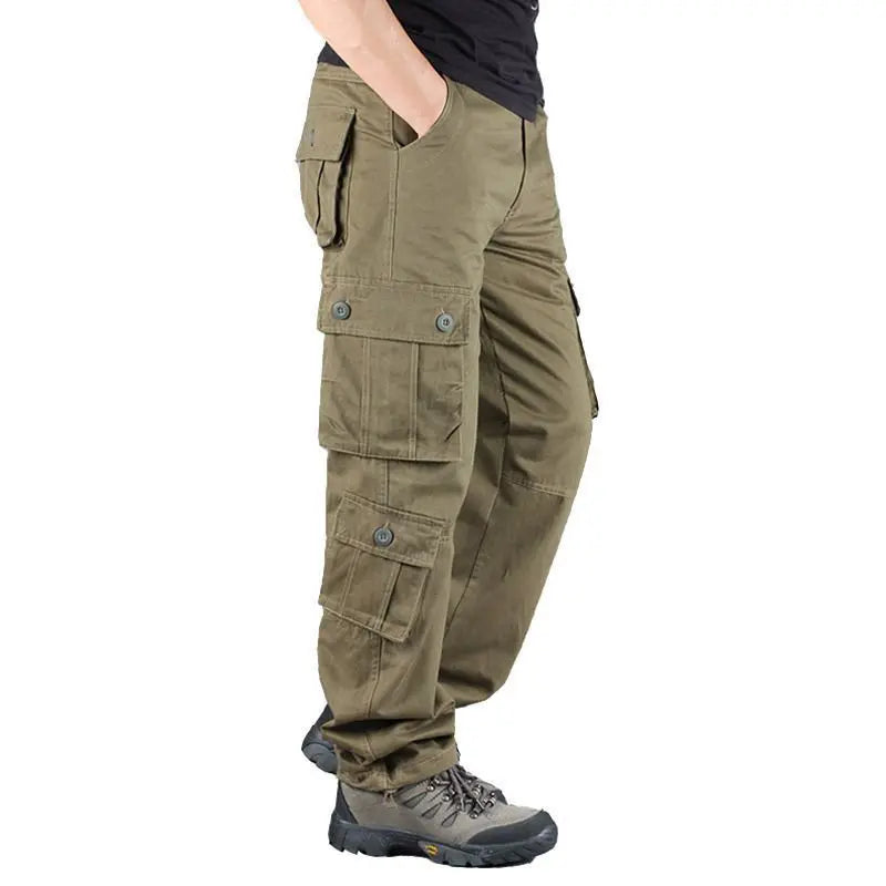 Cargo Pants for Men Loose Army Tactical Pants Multi-pocket Trousers