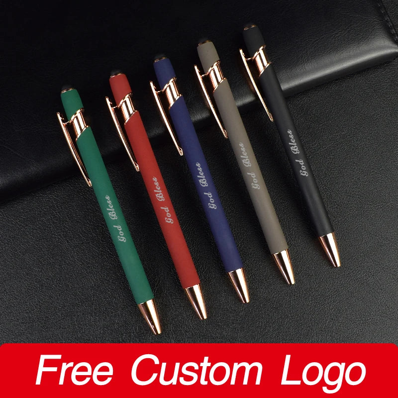 Personalized LOGO Carving Name Ballpoint Pen Custom Goodies For Business Pens With Own Print Advertising