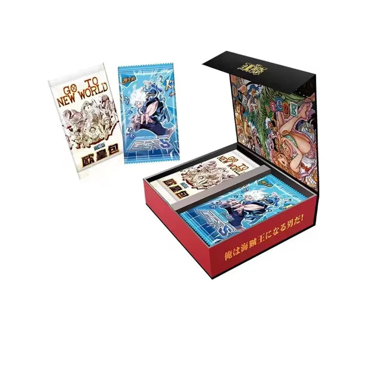 One Piece Collection Cards Rare Booster Box Pack Anime Luffy Zoro Nami Chopper TCG Child Birthday Gift Toy