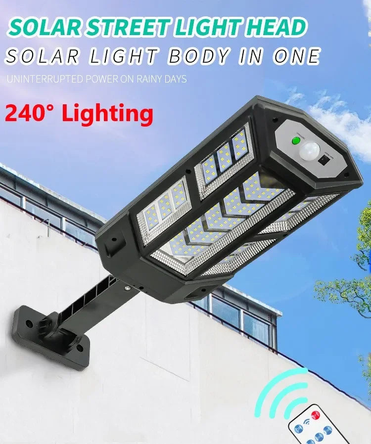 Newest 9900LM Solar LED Lights Outdoor Solar Lamp Of Motion Sensor 4 Mode Waterproof IP65 Solar Garden Light Street Yard Lantern