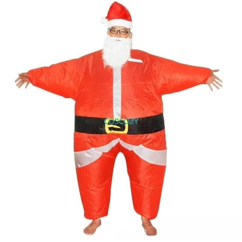 Inflatable Garment Christmas inflated Santa Claus Snowman Tree Cosplay Costume Carnival Xmas Party Festival Props