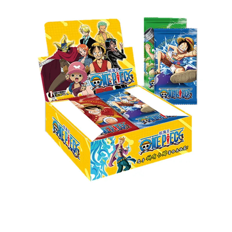 One Piece Collection Cards Rare Booster Box Pack Anime Luffy Zoro Nami Chopper TCG Child Birthday Gift Toy