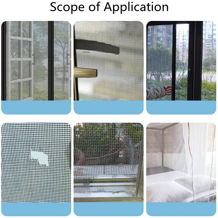 Self-adhesive Window Screen Mosquito Net Repair Tape Window Screen Mesh Sticker Anti-mosquito Window Door Repair Subsidy Tape