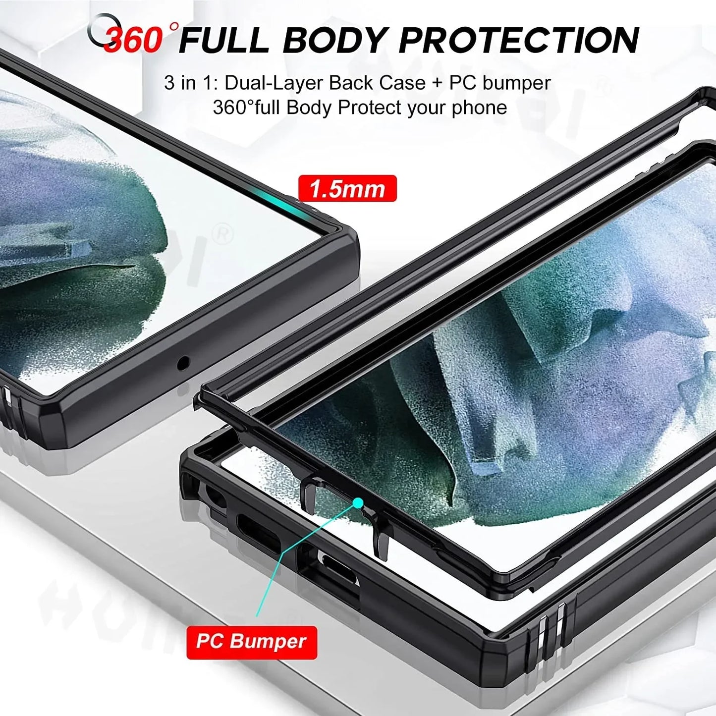 Case For Samsung Galaxy S24 Ultra S23 Ultra S22 Plus S23 FE S21 A14 A54 A52S A34 Protective Grade Rugged Cover