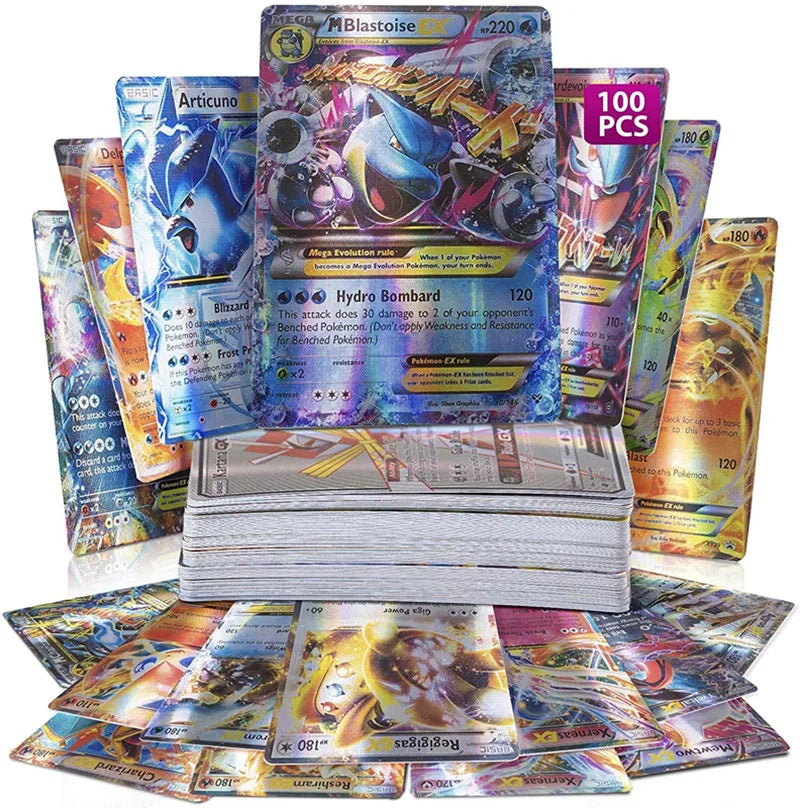 English Pokemon Cards GX Tag Team Vmax EX Mega Shining Game Battle Carte Trading Collection Cards