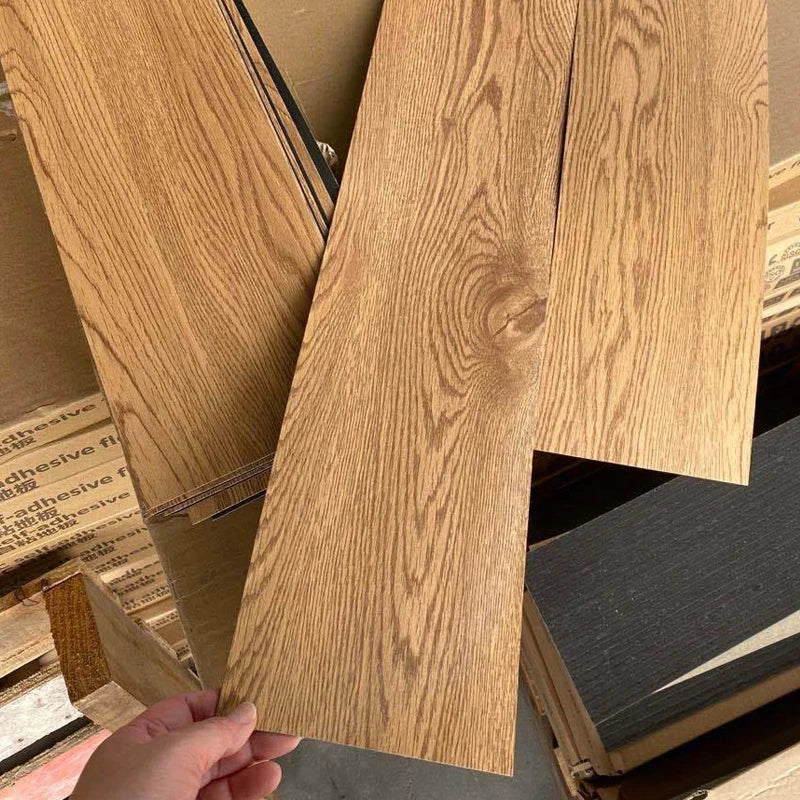 91x15cm 3D Self-adhesive floor sticker Thicken Wood Grain Floor Wallpaper 3d Wall Sticker Waterproof room wear-resistant sticker