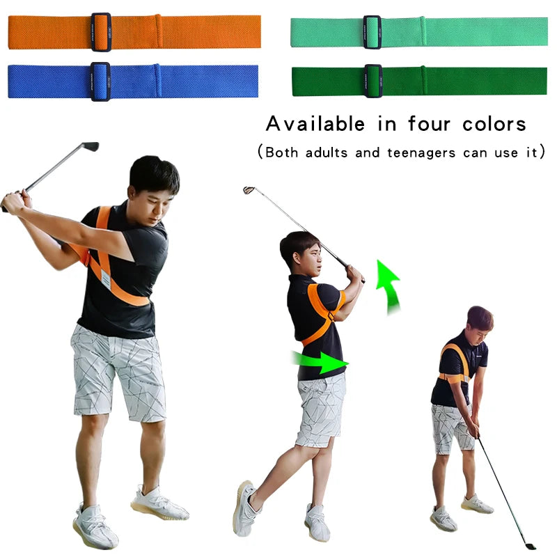 Golf Swing Trainer Golf Swing Strap Golf Posture Correction Golf Swing Ccorrector Golf Practice Supplies For Men Women Beginners