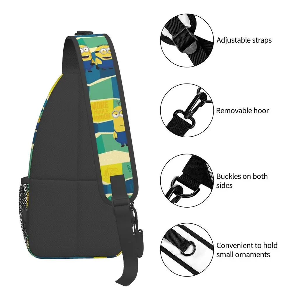 Minions Crossbody Chest Backpack Minion Shoulder Backpack