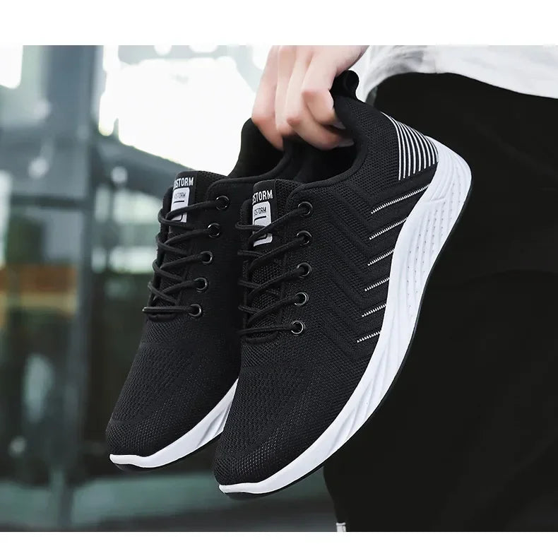 Men Breathable Sneakers Spring New Soft-soled Casual Shoes Running Shoes Man Lightweight Casual Non-Slip Shoes Zapatillas Hombre