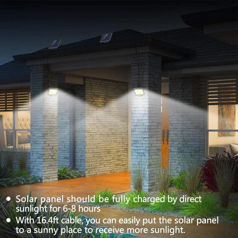 Solar LED Light COB Motion Sensor LED Yard Garden Solar Wall Light Power Supply Waterproof Home Outdoor Door Light