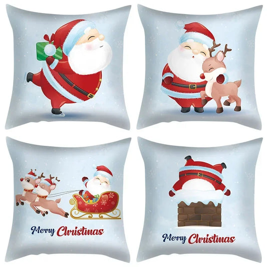 Santa Claus Pillow Case, Popular Nordic Cross-border Cushion  for Living Room and Bedroom