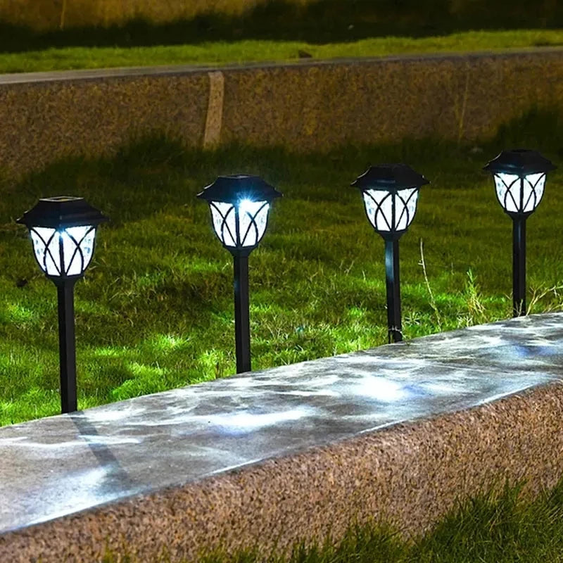 Solar garden lights outdoor home decoration yard garden lawn waterproof lawn lamp arrangement ground plug light shadow light