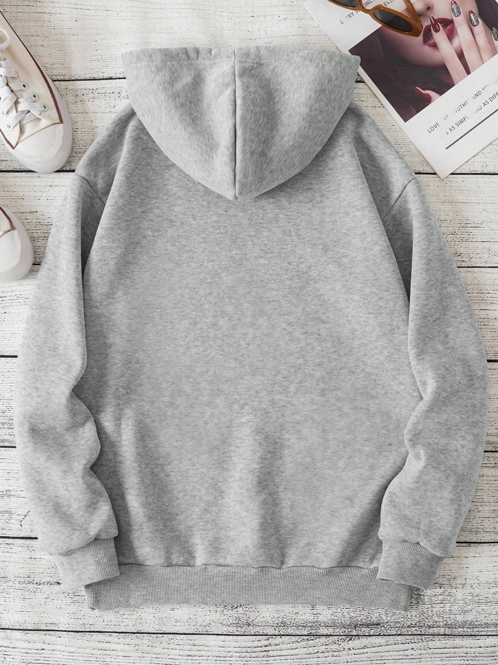 Faith Hope Love Letter Graphic Women Hoody Street Casual Loose Sweatshirt Autumn Fleece Hooded Hip Hop O-Neck Clothing Female