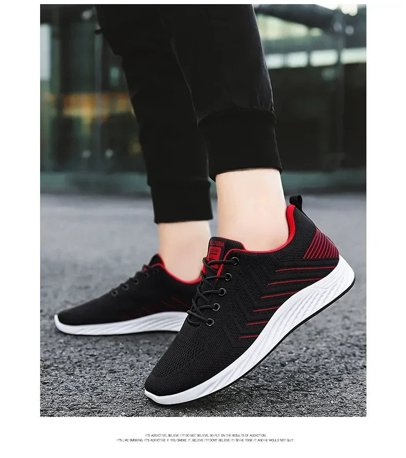 Men Breathable Sneakers Spring New Soft-soled Casual Shoes Running Shoes Man Lightweight Casual Non-Slip Shoes Zapatillas Hombre